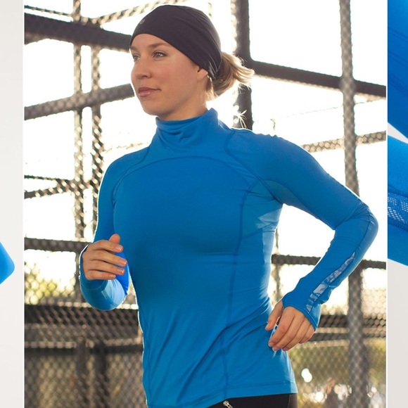 lululemon athletica Tops - LULULEMON Run: Speedy Turtleneck | Beaming Blue | Size: 8/10